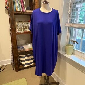 Eileen Fisher Cobalt Blue Midi Dress